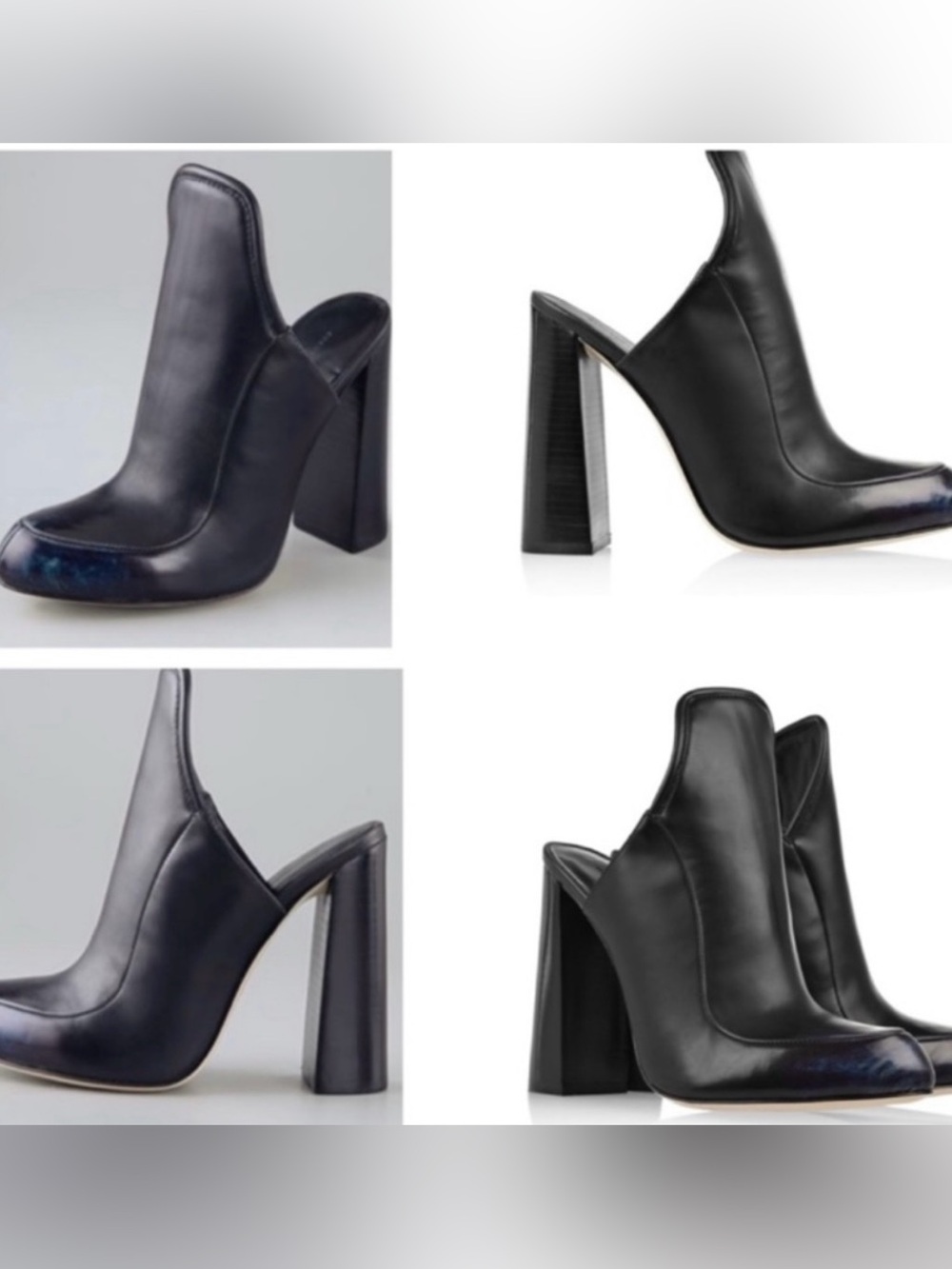 ✅ PRICE FIRM NEW Alexander Wang $495 Amazing Bette Black Leather Mules 39 8-8 ½ - Picture 2 of 11